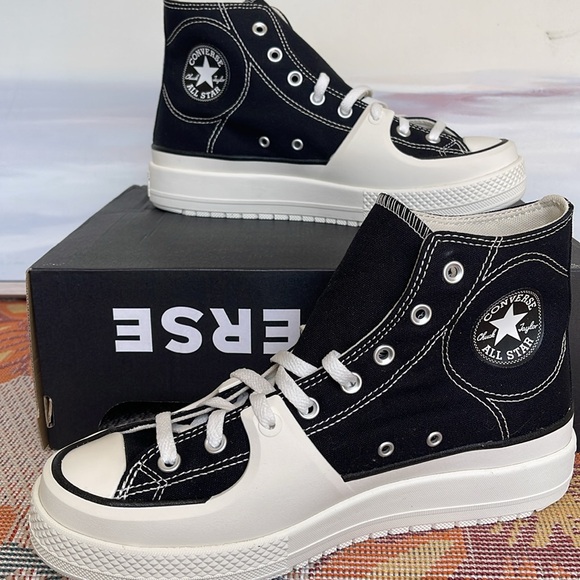 Converse Men’s CTAS A05094C
CTAS CONSTRUCT HI BLACK/VINTAGE WHITE/EGRET
Platform - Picture 2 of 16